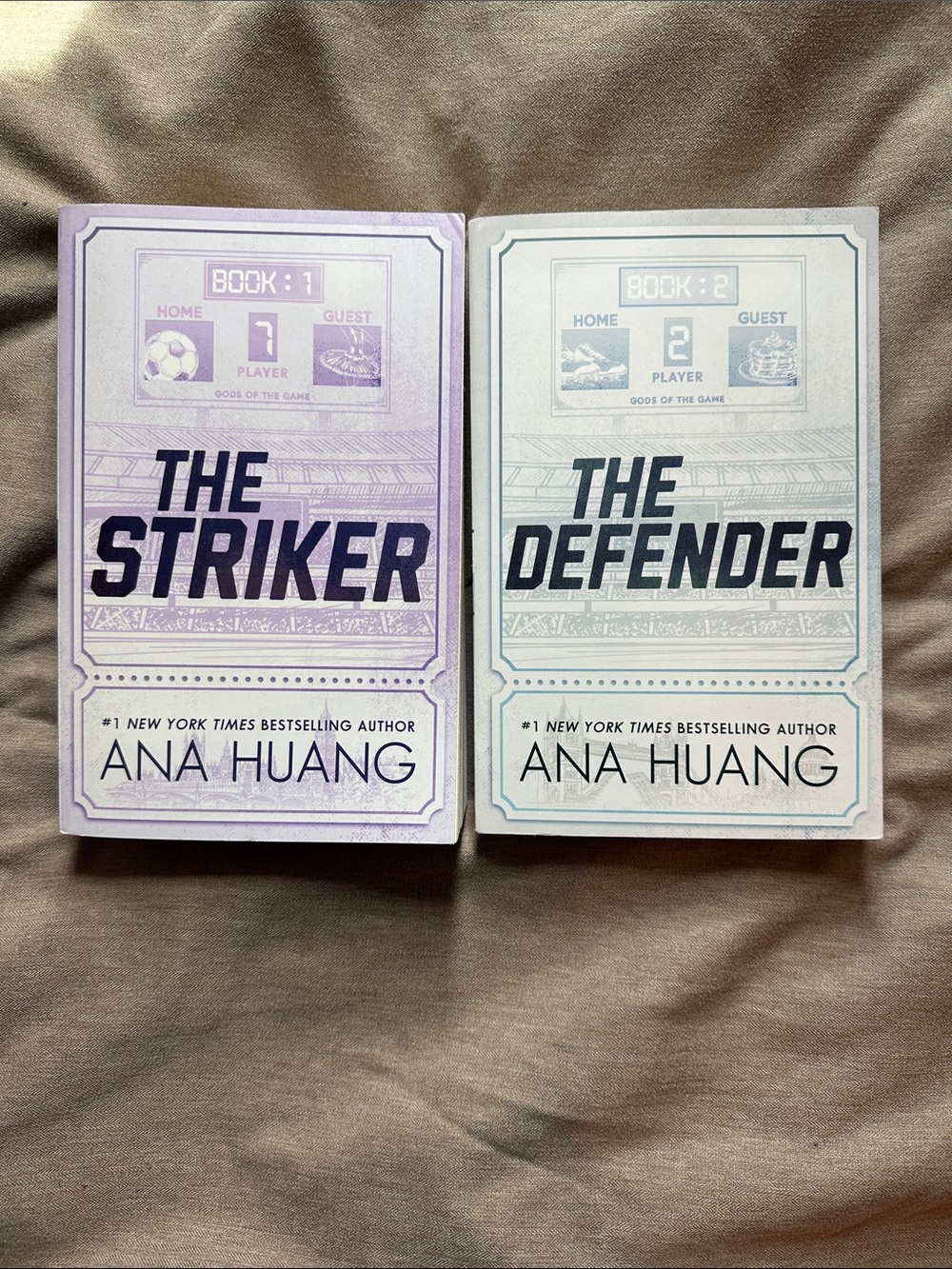 The Striker & The Defender by Ana Huang - Lavender & Mint Paperback Set